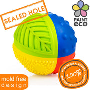 CaaOcho Natural Rubber Rainbow Sensory Ball Small 8cm 3m+ - My Playroom 