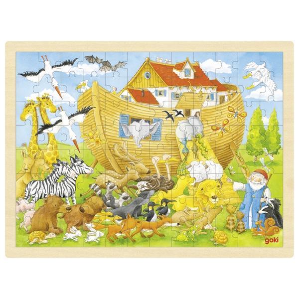 Goki Noah's Ark Puzzle 96 pcs 3yrs+ - My Playroom 