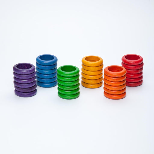 Grapat Rings 6 Colours 36pcs 18m+ - My Playroom 