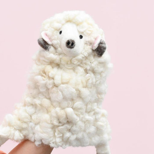 Tara Treasures Felt Lamb Hand Puppet - Farm Animal - My Playroom 