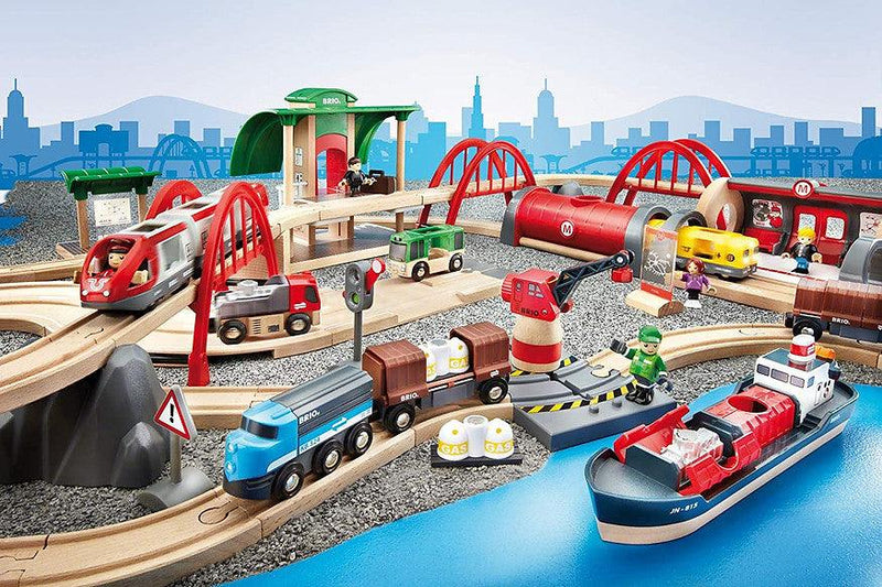 BRIO Set Deluxe Railway Set 87 pcs 3yrs+ - My Playroom 