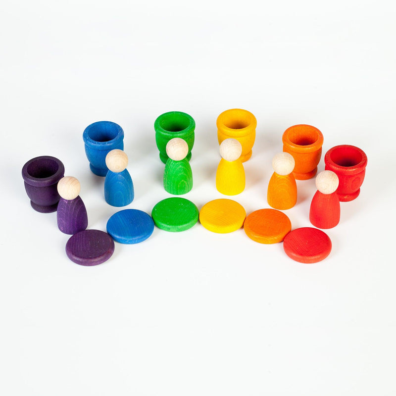 Grapat Nins, Mates & Coins 18pcs 12m+ - My Playroom 