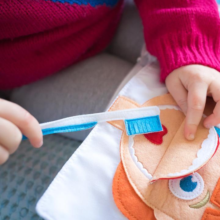 My Big Day Fabric Activity Book Blue Cover by Curious Columbus Kids - My Playroom 