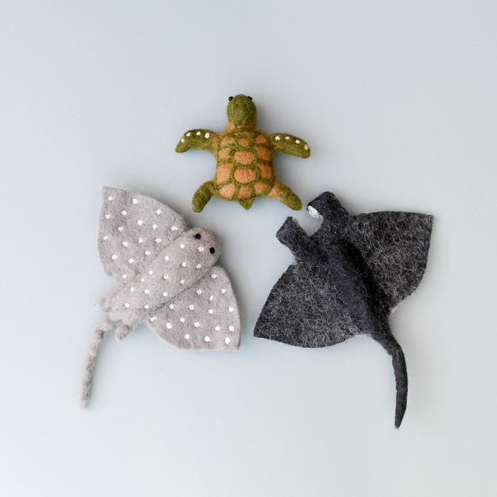 Tara Treasures Felt Sea Reef Creatures Ocean Toys Set of 3 - My Playroom 