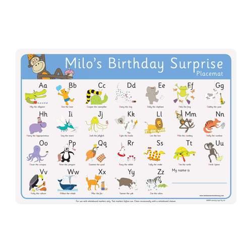 Milo's Birthday Surprise Placemat - My Playroom 