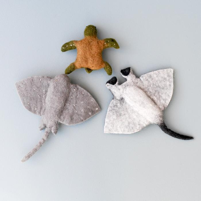 Tara Treasures Felt Sea Reef Creatures Ocean Toys Set of 3 - My Playroom 