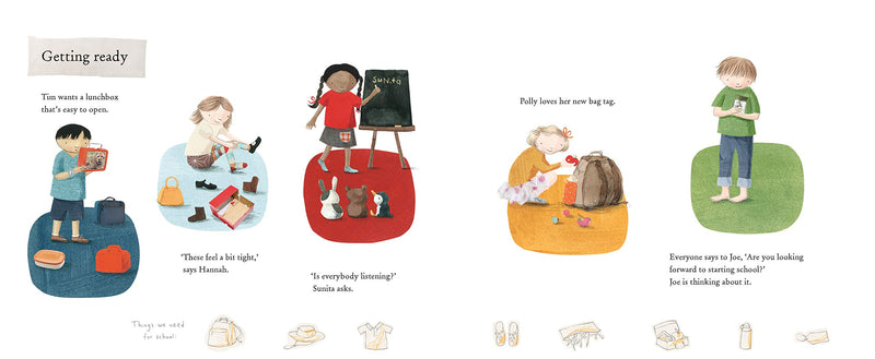 Starting School (Hardcover) Kids Book relates to Wellbeing, Inclusive, by Anna Walker and Jane Godwin, Australian Authors