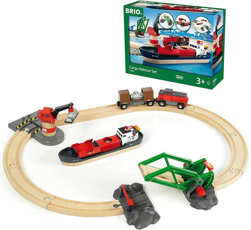 BRIO Set Cargo Harbour Battery Operated Set 16 pcs 3yrs+ - My Playroom 