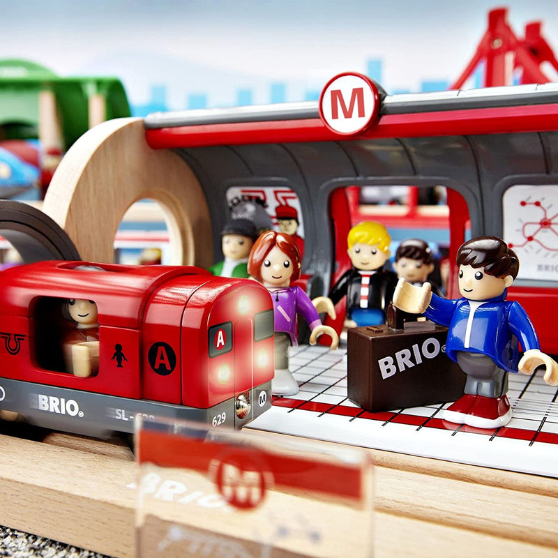 BRIO Metro Railway Set With Sound and Light 20 Pieces Toy Train Best Seller 3yrs+