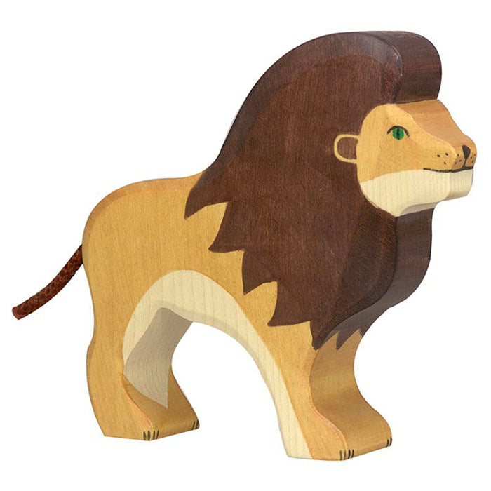 Holztiger Lion Wooden Wildlife Animal