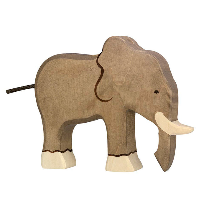 Holztiger Elephant Wooden Wildlife Animal