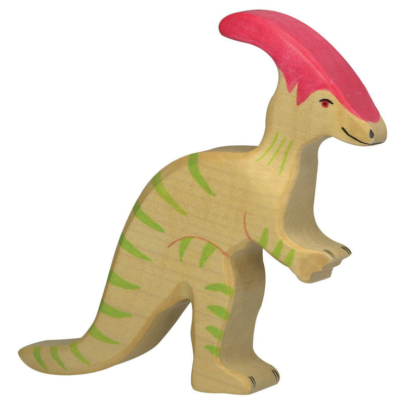 Holztiger Parasaurolophus Wooden Animals Dinosaur toy Dinosaur and Dragon Theme 3yrs+