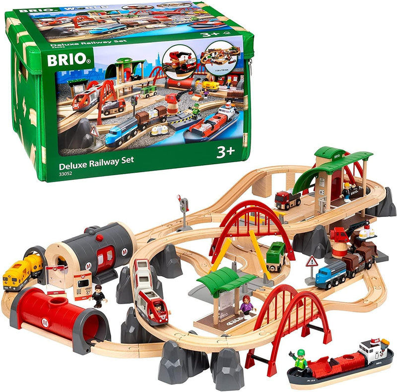 BRIO Set Deluxe Railway Set 87 pcs 3yrs+ - My Playroom 