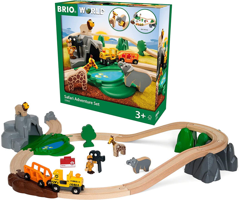 BRIO Safari Adventure Set 26pcs Large Set 3yrs+