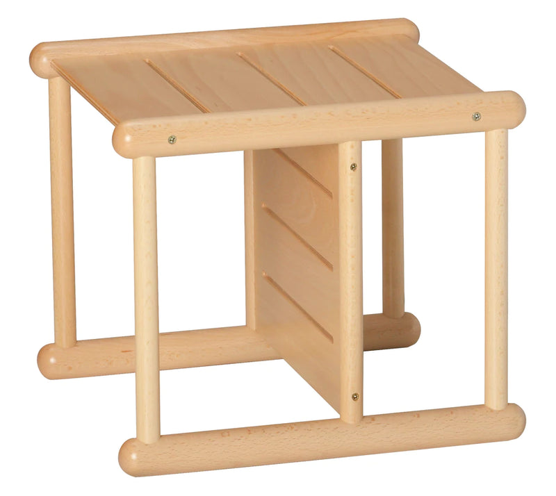 Montessori Weaning Chair 3 in 1 Wooden Cube by Gonzagarredi Montessori Italian Toddler Chair (Bulky Shipping)