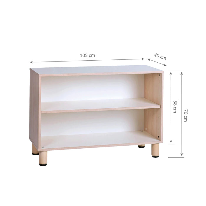 GAM Montessori 2 Layer Shelf 40cm Deep to Accomodate Trays and Montessori Materials 105L cm x 70H cm