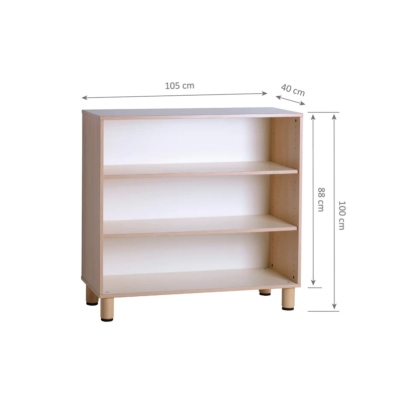 GAM Montessori 3 Layer Shelf 40cm Deep to Accommodate Trays and Montessori Materials Kids Bookcase 105L cm x 100H cm (Heavy Shipping)
