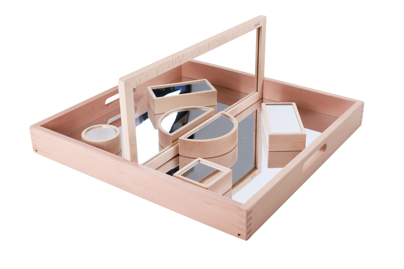 Vivaio Mirror Tray and Blocks Set School Range