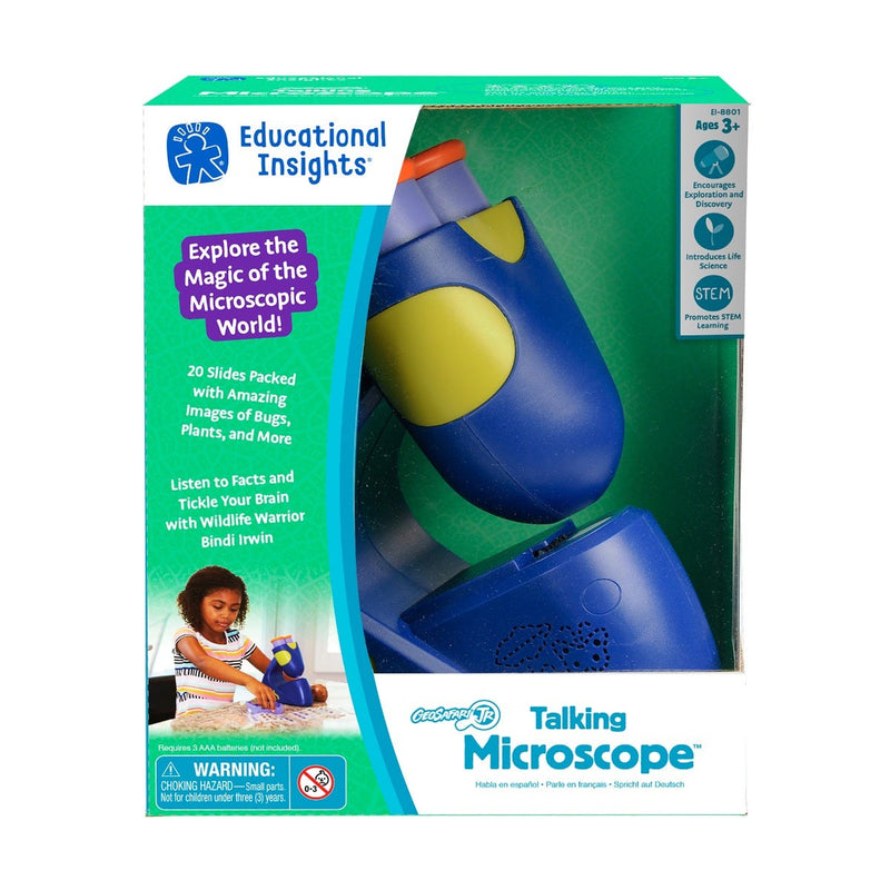 Geosafari® Jr Talking Microscope (featuring Bindi Irwin) by Educational Insights Early Science STEM Cognitive Developmental Toys for Kids 3yrs+