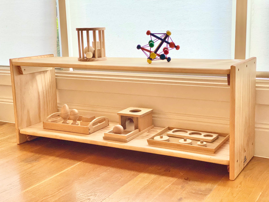 Montessori Shelf Australian Made Infant Toy Shelf 100(L) x 28(W) x 40(H)cm