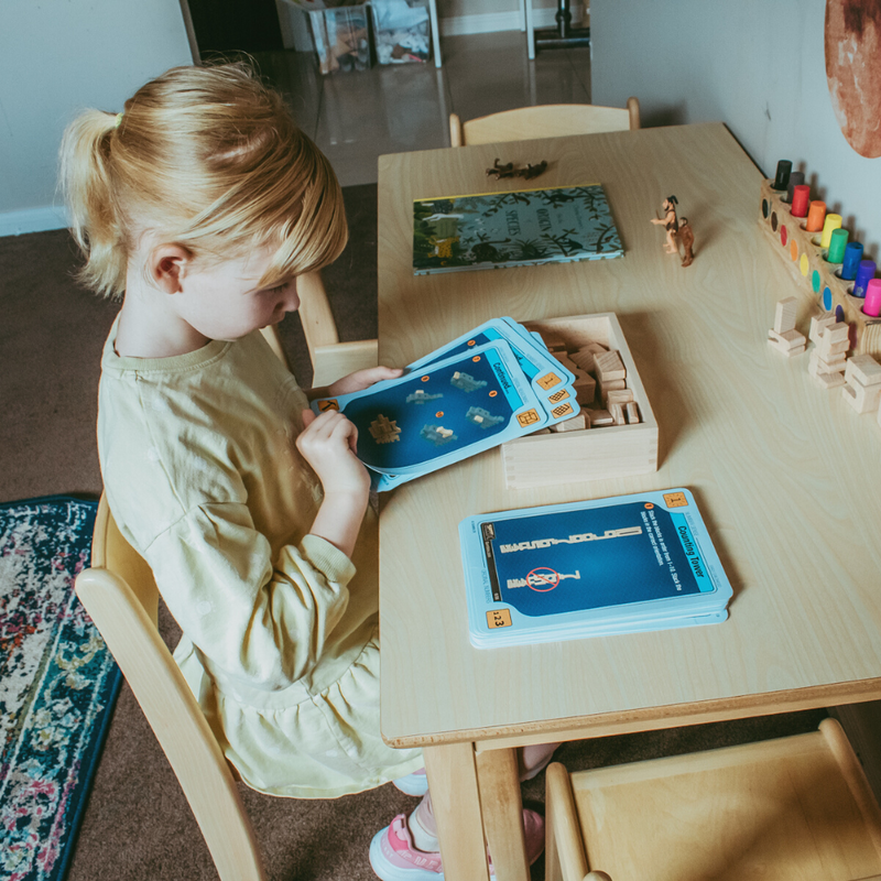 Montessori Furniture Upper Primary Kids CHAIR (8yrs+) Beechwood 38cm(H) Best Seller Kids Furniture (Heavy Shipping)