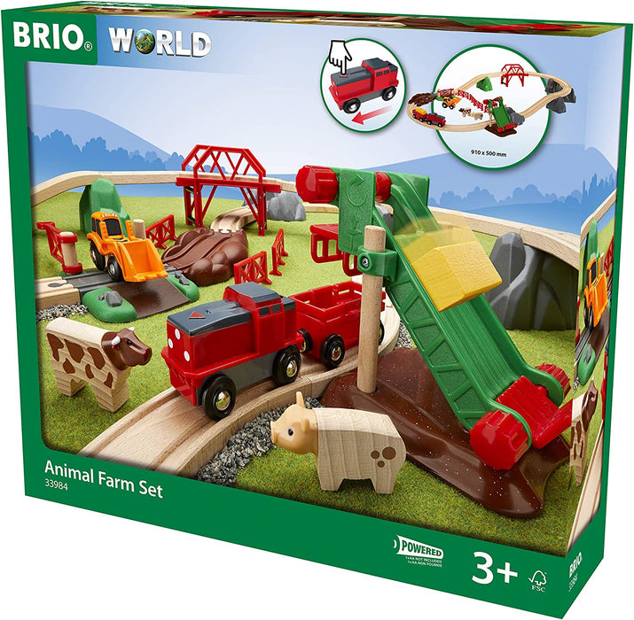 BRIO Animal Farm Railway Set 30pcs 3yrs+