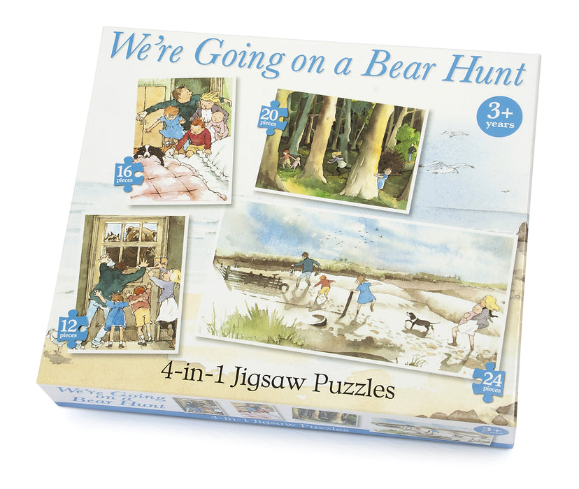 Bear Hunt Jigsaw Puzzle 72 pieces 4 in 1 3yrs+