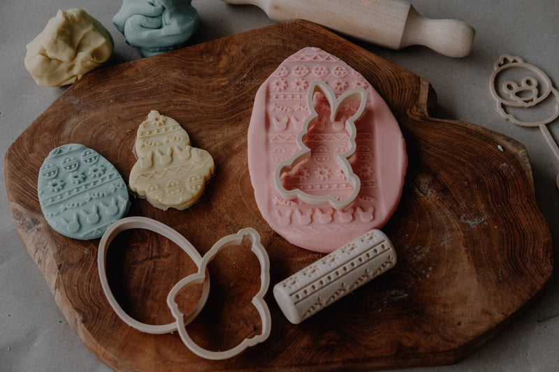 Kinfolk Pantry Easter Eco Roller Cutter Set Playdough Sand Toys Art and craft for kids 3yrs+