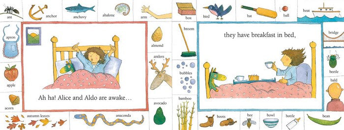 Alison Lester's ABC (Board Book) by Alison Lester Early Literacy Kids Book Baby Gifts Idea Australian Authors