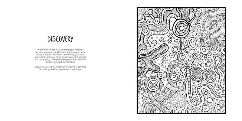 Mulganai: A First Nations Colouring Book (Paperback) by Emma Hollingsworth Activity Book Australian Authors Art and craft for kids 3yrs+