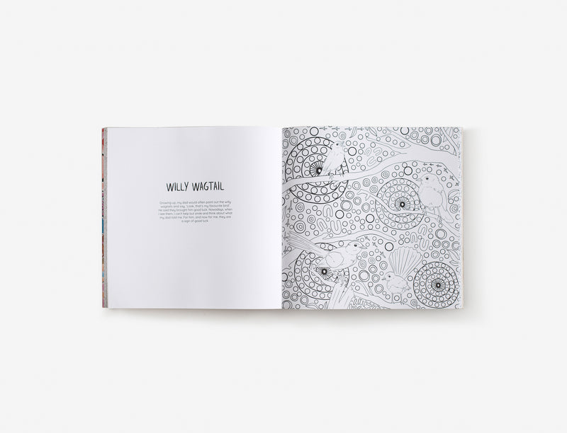 Mulganai: A First Nations Colouring Book (Paperback) by Emma Hollingsworth Activity Book Australian Authors Art and craft for kids 3yrs+