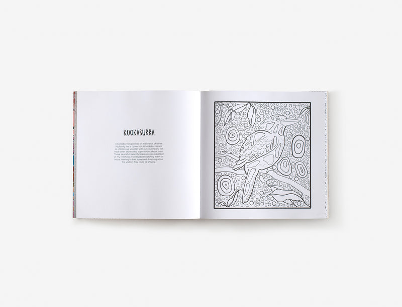 Mulganai: A First Nations Colouring Book (Paperback) by Emma Hollingsworth Activity Book Australian Authors Art and craft for kids 3yrs+