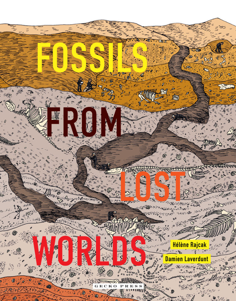 Fossils From Lost Worlds (Hardcover) by Hélène Rajcak, Damien Laverdunt: Science and History Dinosaur Toy Science STEM Non-fiction Kids Book Dinosaur and Dragon Theme