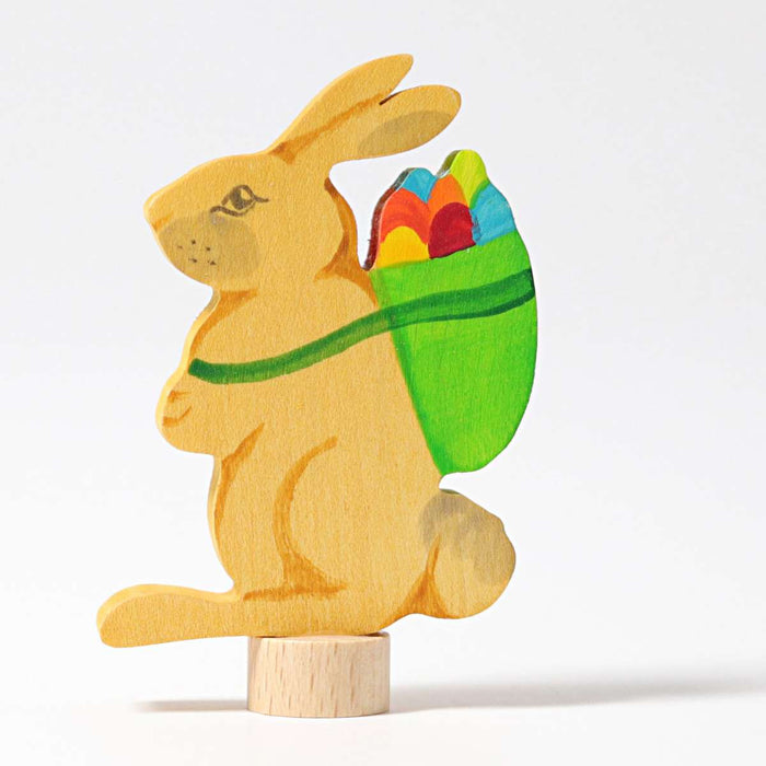 Grimm's Decorative Figure Rabbit with Basket 12m+