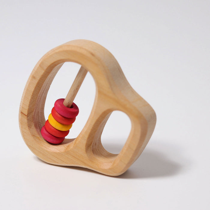 Grimm’s Grasping Toy Rattle with Rings Red Klipp Klapp 0m+