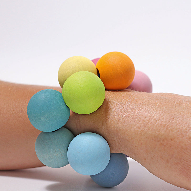 Grimm's Pastel Beads Grasper Baby Toys Baby Gifts Idea Best Seller Most Loved in Store 0m+