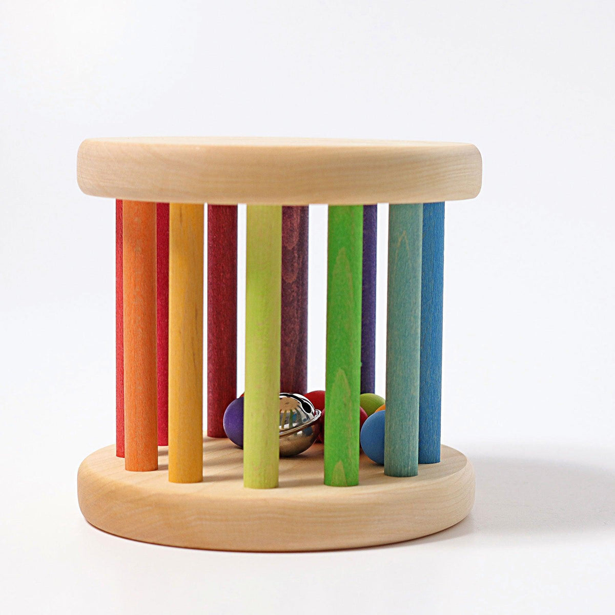 Grimm's Large Rainbow Rolling Wheel with Bells Baby Toys Baby Gifts Id ...