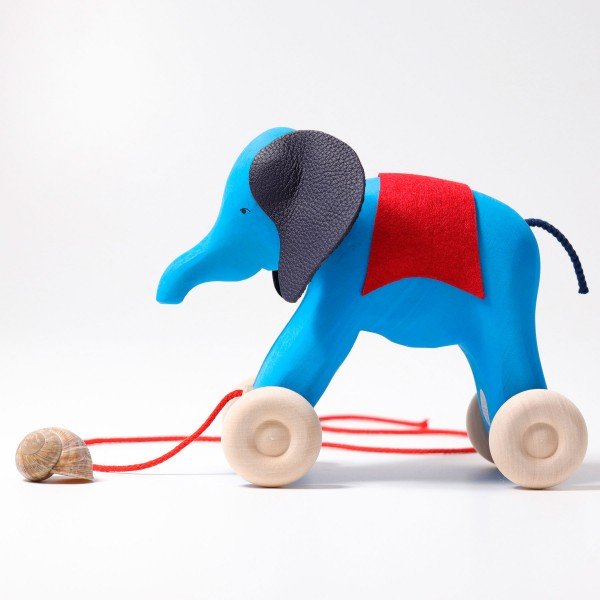 Grimm's Pull Along Elephant Otto 12m+