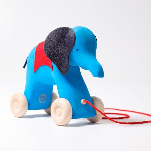 Grimm's Pull Along Elephant Otto 12m+