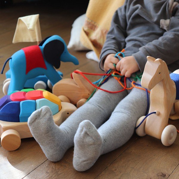 Grimm's Pull Along Elephant Otto 12m+