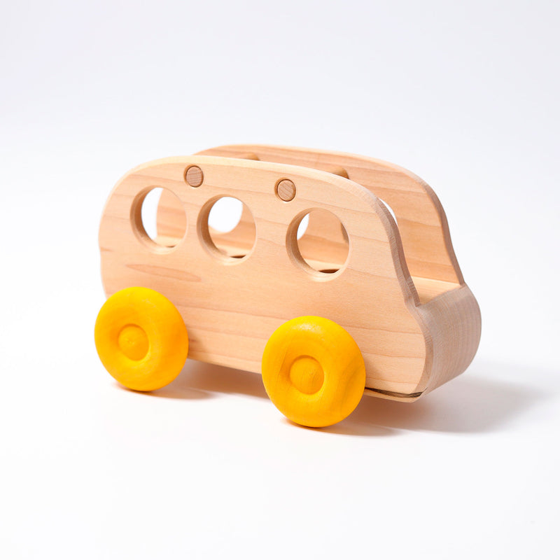 Grimm's Bus Wooden Toy Car 3yrs+