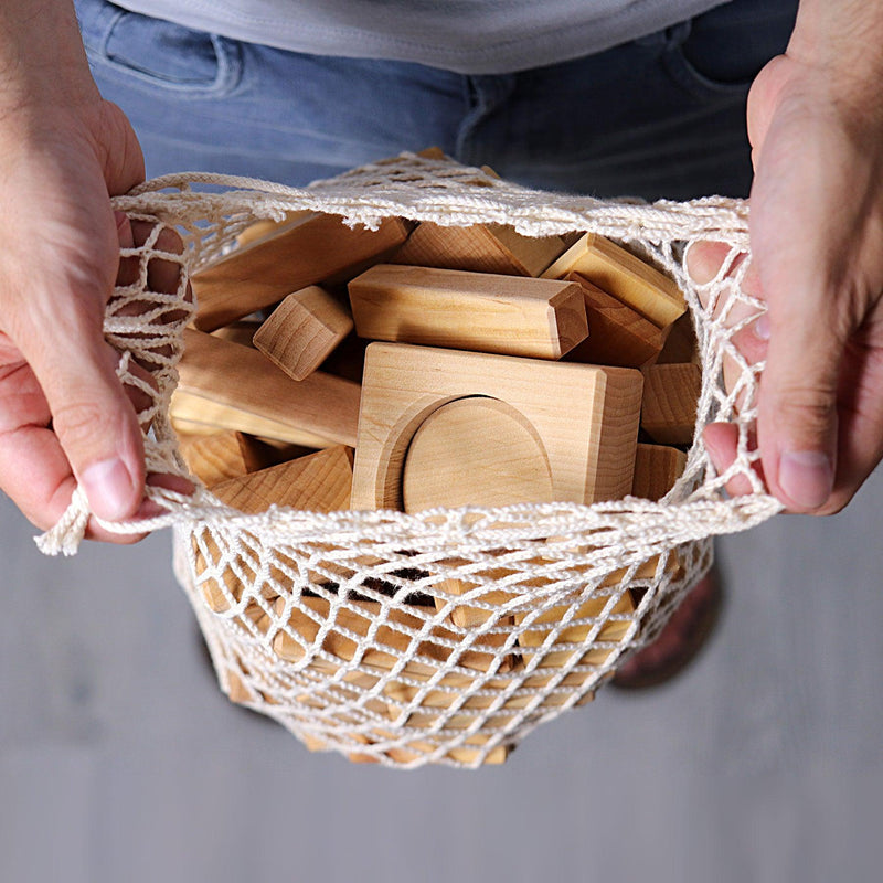 Grimm’s 60 Natural Geo-Blocks 12m+ - My Playroom 