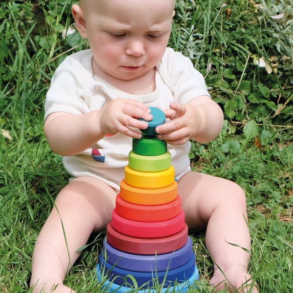 Grimm's Large Conical Stacking Tower Toddler Toys Best Seller 12m+