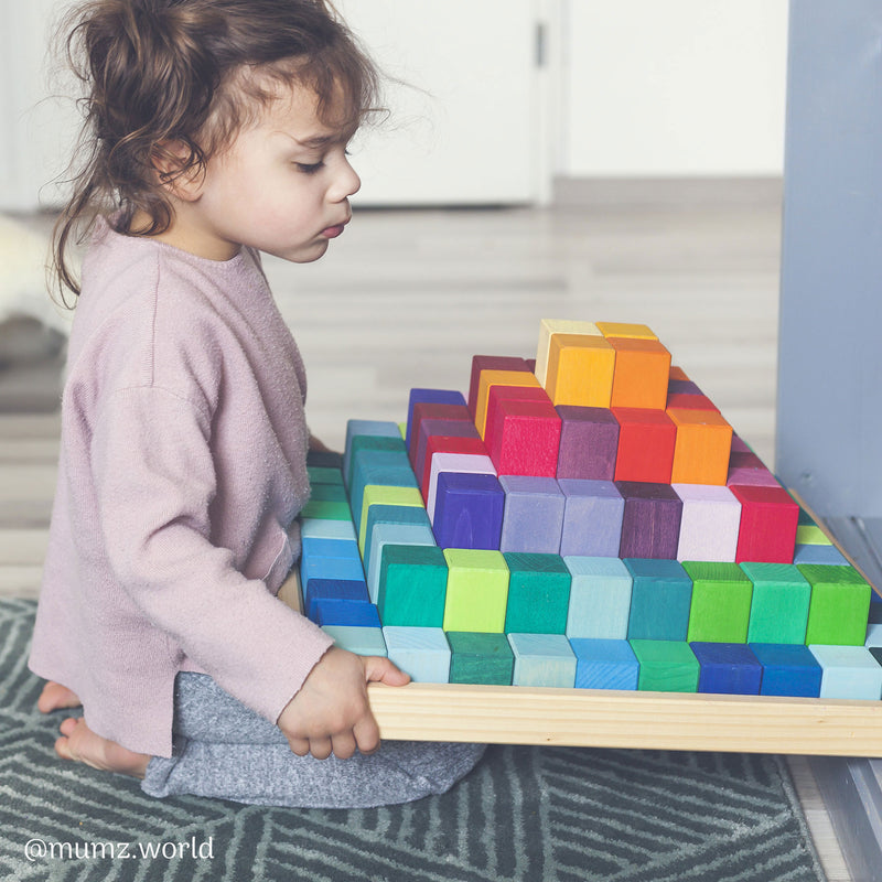 Grimm's Large Stepped Pyramid Building Blocks Best Seller 3yrs+ (Bulky Shipping)