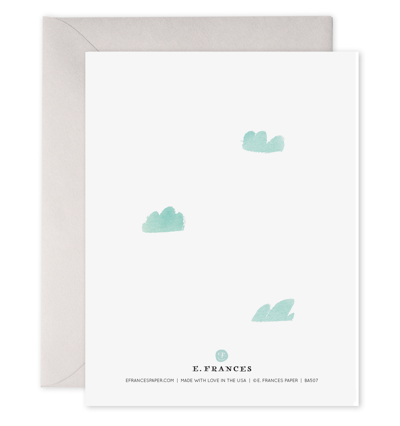 Foil New Born Kids Birthday Greeting Card - Hi Baby Sky By E. Frances Paper