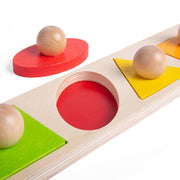 Bigjigs Toys Shape Matching Board with Knob 12m+ - My Playroom 