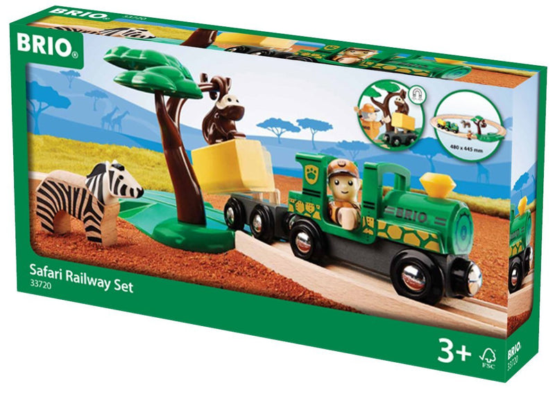 BRIO Safari Railway Set 17Pcs 3yrs+