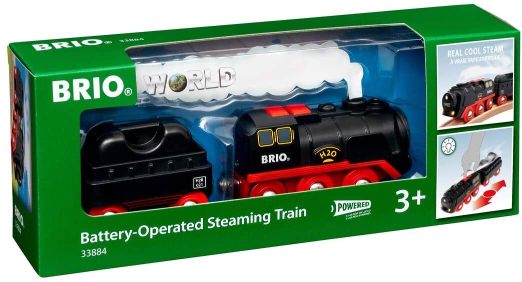 BRIO Battery Operated Steaming Train 3yrs+