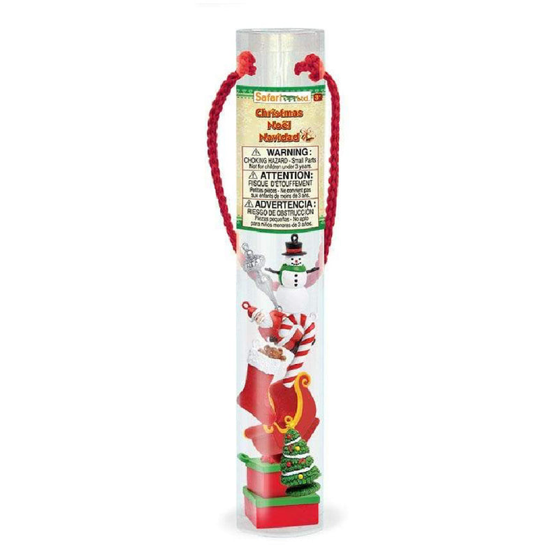 Tube of 8 Christmas Montessori Language Learning Figurines by Safari Ltd Toob Range Christmas Range 3yrs+