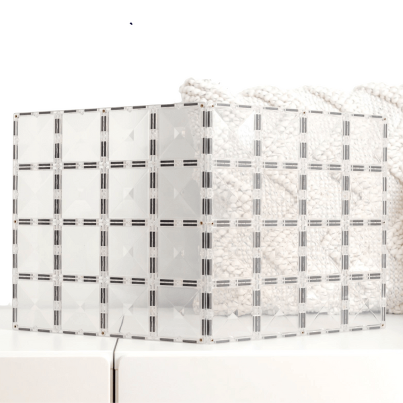 Magnetic Tiles Connetix Tiles Clear Base Plate Pack 2 Piece 3yrs+